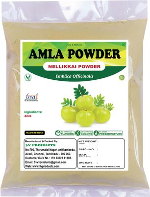 3V PRODUCTS Amla Powder 50g | Natural Indian Gooseberry Powder