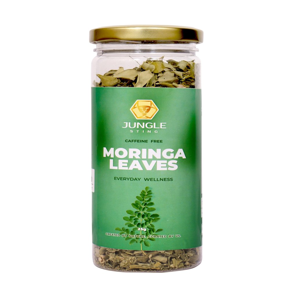 JUNGLE STING Moringa tea | Dried Moringa leaf | 0 Caffine | Herbal Tea