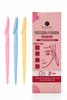 Be Luxury Precision Eyebrow Razor, 5-in-1 Multi-Use, Pack of 3, Pink Blue Yellow view 1