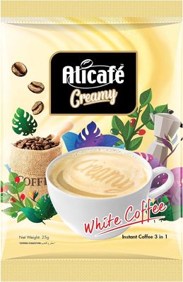 Alicafe Creamy White Coffee | 3 in 1 Instant Coffee | 250g (10 Sachets)