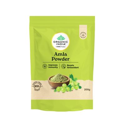 A TATA Product - Organic India Amla Powder - 200g, Pouch