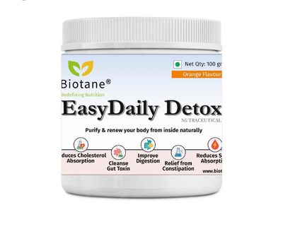 Biotane EasyDaily Detox for instant Gut Cleanse | Removes Toxins | Reduces Cholesterol | Refresh your body and mind | Everday Freshness (Orange Flavour)