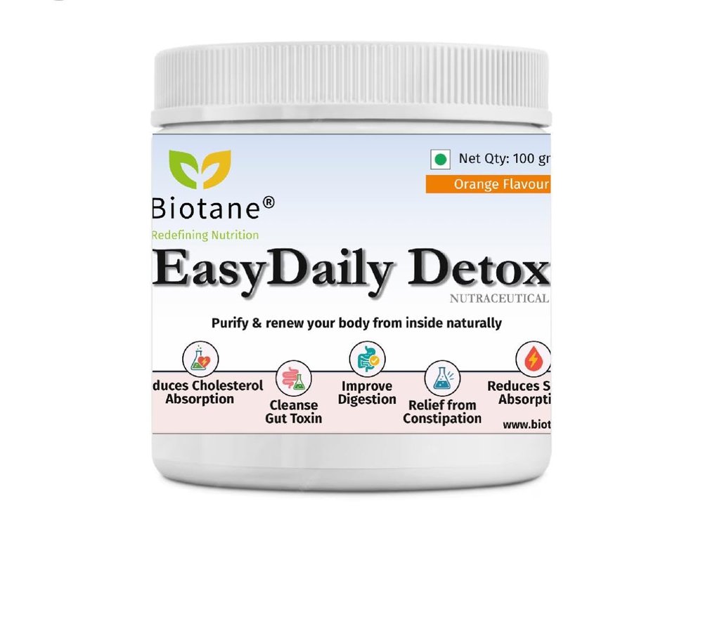 Biotane EasyDaily Detox for instant Gut Cleanse | Removes Toxins | Reduces Cholesterol | Refresh your body and mind | Everday Freshness (Orange Flavour)