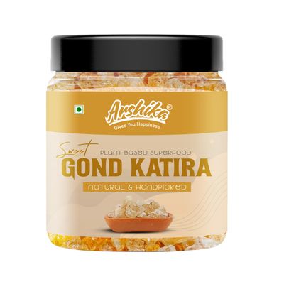 Arshika 100% Orginic Gond Katira Kathila Gum | Katira Gondh Edible Gond [Jar pack] (400gm)