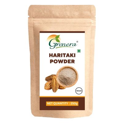 Grenera Haritaki Powder 250g | Terminalia Chebula | Seedless Haritaki Powder, pure kadukkai thol powder, Face Care | Haritaki churna, Haritaki fruit powder