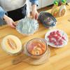 black sparrow 100 pcs Food Grade Plastic Fresh Keeping Bags-Reusable Transparent Sealing Wraps for Kitchen Refrigeration, Odor Leakproof Storage Covers for Fruit, Vegetables, Restaurant & Home Use. view 2