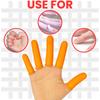 Anti-Static ESD Latex Finger Cots, Reusable Rubber Fingertips Protective Finger Gloves (ORANGE, PACK OF 288) view 4