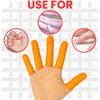 Anti-Static ESD Latex Finger Cots, Reusable Rubber Fingertips Protective Finger Gloves (ORANGE, PACK OF 144) view 4