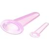 4beauty Therapy Facial Cupping Set Silicone Suction Massage Cups Acupuncute Manual Therapy Face Massger, Transparent, Set of 2 view 1