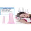 4beauty Therapy Facial Cupping Set Silicone Suction Massage Cups Acupuncute Manual Therapy Face Massger, Transparent, Set of 2 view 2