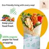 CatLoom MAKEUPBAR Butter Paper Roll for Roti, Chapati, Paratha, Sandwich, Burger, Heavy Duty Food Wrap, Lunch Box Safe (Sheet 1kg-280pc) view 4