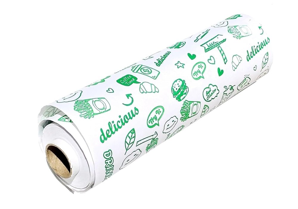 CatLoom Premium Grade Paper Roll for Kitchen Food Wrap100Meter-Premium Non-Stick Butter Wrapping | Used for Roti Wrapping | Parchment Paper for Kitchen Food Wrap & Oil Absorption(Roll 100 meter)850gr