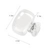 CALANDIS 2xToothbrush Head Cover Portable Travel Camping Holder Brush Cap Case Clear | Toothbrush Holders view 4