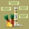AgeX Daily Multivitamins - 21 Fast-Acting Vitamins & Minerals with Vit C, B3, B12, Zinc and Iron for Immunity, Energy & Heart Health - 80 Effervescent Tablets - Pineapple (Pack of 4) view 3