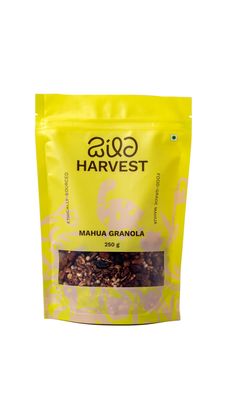 Wild Harvest Mahua Granola (Pack of 1) 250g | Protein, Fiber & Antioxidant Rich Breakfast Cereal | Sun-Dried Mahua Flowers, Seeds, Almonds & Cranberries | No Refined Sugar, No Palm Oil & Preservatives Free