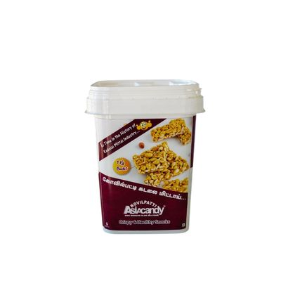 Kovilpatti Asiacandy Kadalaimittai 1kg Bucket | Traditional Peanut Chikki | Jaggery & Roasted Peanuts | Healthy, Crunchy Snack | South Indian Special
