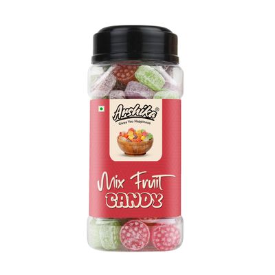 Arshika Colorful Mix Fruit Candy Assorted Fruit Flavors Mouth Freshener, Refreshing & Flavorful Treats (1800gm)