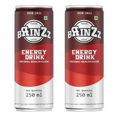 Brinzz Energy Drink Natural Health Elixir Caffeine free 500ML (Pack of 2)