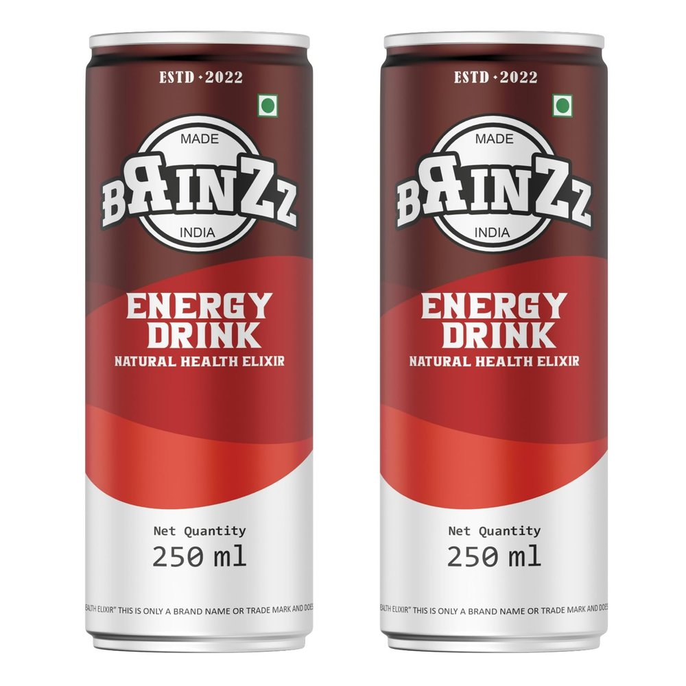 Brinzz Energy Drink Natural Health Elixir Caffeine free 500ML (Pack of 2)