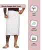 shyam handloom Cotton Ultra Absorbent Bath Towel XLarge Lightweight & Quick Drying for Hand, Face, Beach, Sport, Hair Towel All Seasons Everyday Use 200 GSM (Pack of 1  White) view 3