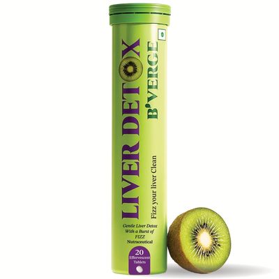 B'VERGE Liver Detox Supplement - Powerful Milk Thistle & NAC Formula with 17 Advanced Ingredients | for Daily Liver Cleanse & Antioxidant Support | Sugar-Free  20 Count