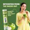 AgeX Apple Cider Vinegar Effervescent Tablet with 500mg ACV, Vit B6 & B12, Control Cravings I with Pomegranate & Beetroot I No Maltodextrin & No Added Sugar I 20 Effervescent Tablets - Green Apple (Pack of 1) view 3