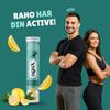AgeX Active Electrolyte Effervescent Tablets, Energy Drink with Zero Sugar, Zero Caffeine for Daily Rehydration with Vitamin C & Zinc | Lemon Flavour - 20 Effervescent Tablets (Pack of 1) view 4