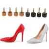 STYLEHEAVEN 10Pairs High Heel Replacement Tip for Shoe Repair 9mm/10mm Small Beige 9mm view 1