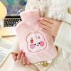 AARSH Durable Hot Water Bag 1000ml | Portable Cartoon Cute Hot Water Bag with Soft Cover | Ideal for Period Cramps,legs,shoulders Cute Cartoon Hot Cold Pack | Durable Hand Warmer Winter Warm, PINK view 2