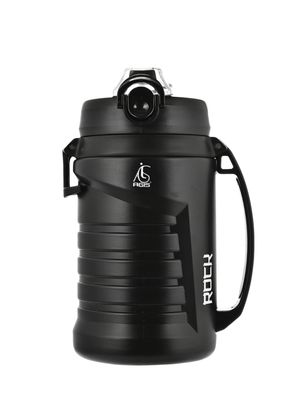 AGIS Premium Rock Gallon Water Bottle 2 Litre for Gym, Sports & Home | Gallon Bottles for Men & Women | Gym Water Bottle for Men, Women, Boys & Girls | Gym Bottle (Plastic, Black)