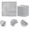 Eco-Kleen, Non-Scratch Wire Dish Cloth Steel Scrubber, 2-Layered Stainless Steel Mesh for Utensils, Sink & Counter Cleaning | Multipurpose Wet & Dry Scrubbing Pad (Pack of 10, Silver) view 1