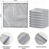 Eco-Kleen, Non-Scratch Wire Dish Cloth Steel Scrubber, 2-Layered Stainless Steel Mesh for Utensils, Sink & Counter Cleaning | Multipurpose Wet & Dry Scrubbing Pad (Pack of 10, Silver) view 2
