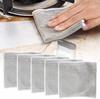 Eco-Kleen, Non-Scratch Wire Dish Cloth Steel Scrubber, 2-Layered Stainless Steel Mesh for Utensils, Sink & Counter Cleaning | Multipurpose Wet & Dry Scrubbing Pad (Pack of 10, Silver) view 3