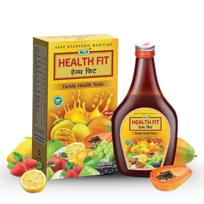 AyurHUB Ayurvedic Health Fit Family Tonic | Enhances overall Health & well-being | 450 ml | Pack Of 1
