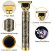 All Season New Look Trimmer Men Professional Cordless Hair Clipper Dragon Style,Rechargeable Trimmer For Beard,Hairs,Moustache & Face,Electric T Blade Zero Gapped Shaving Machine Men's Grooming Kit (plastic),Gold With 2-Pcs Earpick view 2