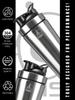 AGIS Steel Shaker Stainless Steel Shaker | Leakproof | Measurement Marking| Perfect For Fitness Enthusiast & Athletes | Ideal For Mixing Protein Shakes & Pre-Workout Formula, 700ml (SILVER) view 4
