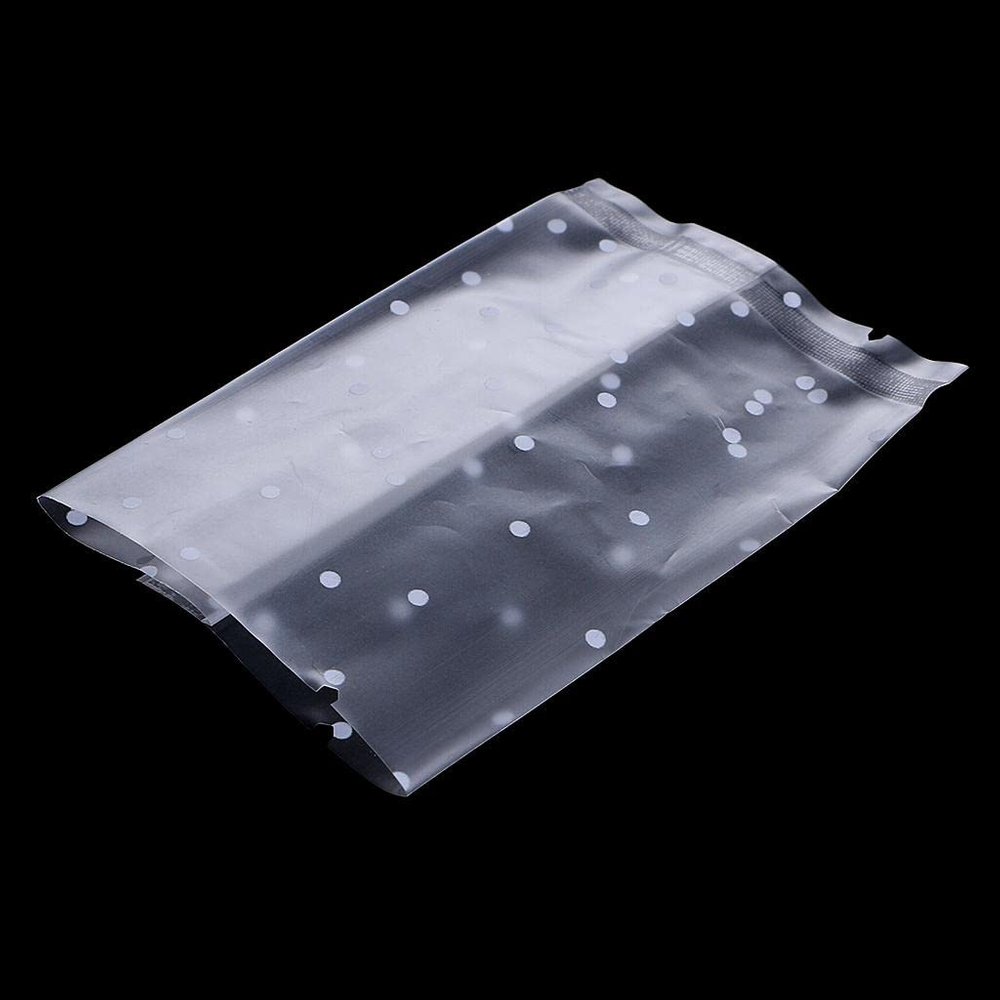 ATORSE 100 Pieces PVC Biscuit Cookie Packaging Bags Candy Sealing Bag 5.5x8.5cm