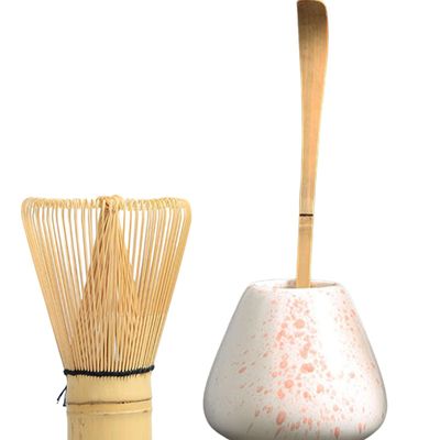 ATORSE 3X Traditional Matcha Set with Tea Spoon for Japanese Matcha Preparation White