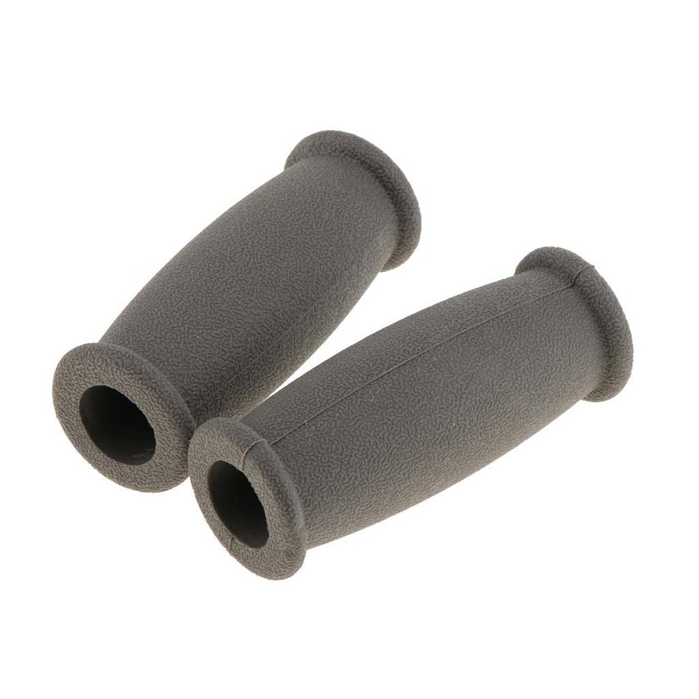 MERISHOPP Soft Rubber Crutch Hand Grip Cover Crutches Handle Replacement Covers Gray