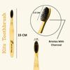 "5 Pack Bamboo Toothbrush Kits with Ultra-Soft & Medium Bristles  Eco-Friendly, BPA-Free, Biodegradable  Gentle Dental Care for Adults & Kids  Zero Waste, Plastic-Free Toothbrush Set" view 2