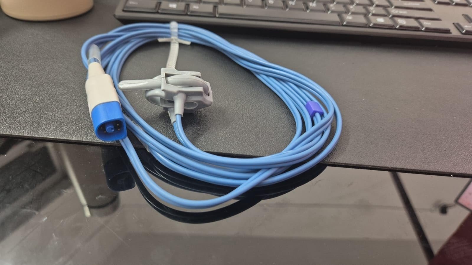 Compatible SpO2 Probe (3mtr) Compatible with HP/PhilipsMP20/40 8 pin (Y-wrap)