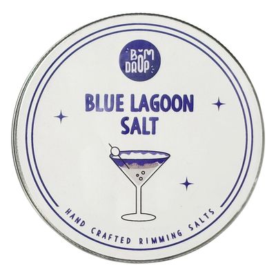 Bomdrop Blue Lagoon Cocktail Salt  Hand-Crafted Flavored Cocktail Rim Salt | Premium Drink Garnish for Hotels, Restaurants & Parties | Enhances Mocktails & Cocktails | Refreshing Taste | 100g Pack