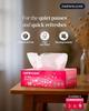 Dab N Klean 2 Ply Facial Tissue Box | Ultra-Soft, Absorbent | 100% Natural Virgin Pulp | Disposable Tissues for Home, Office, Car | 100 Pulls/200 Sheets/Box (Multicolor, 9 Boxes, 1800 Sheets) view 3