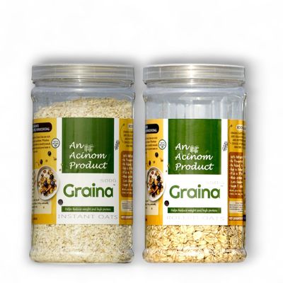 Graina Rolled & Milky Instant Oats Combo Offer (500G & 500G)