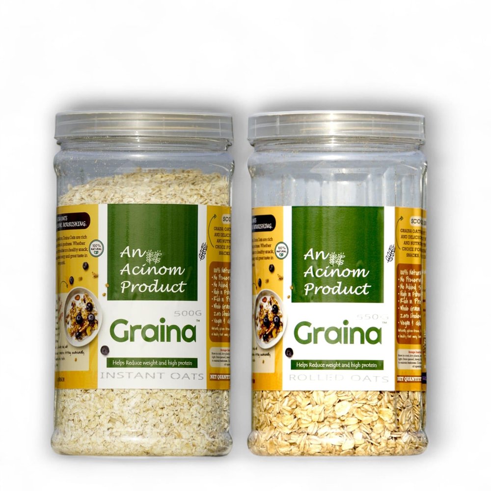 Graina Rolled & Milky Instant Oats Combo Offer (500G & 500G)