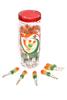 Tricolour Jelly Lollipops. Rs.5 each. Pack of 2. Each jar 50+4 pieces view 1