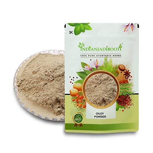 IndianJadiBooti Giloy Stem Powder (Tinospora cordifolia) | Immunity booster and detoxifier | 250 Grams | Pack Of 2