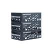 Dab N Klean 2 Ply Facial Tissue Box | Ultra-Soft, Absorbent | 100% Natural Virgin Pulp | Disposable Tissues for Home, Office, Car | 100 Pulls/200 Sheets/Box (Black, 3 Boxes, 600 Sheets) view 1