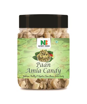 Nature's Bridge Paan Amla Candy 200gm | Rich In Dietary Fibres & Vitamin C | Paan Flavour Amla Candy (Indian Gooseberry)