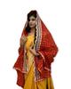 RANISATIYA Beautiful Marwari Bandhni Zari weaving Dupatta (13,D067 (Red) Chunri, 2) view 3